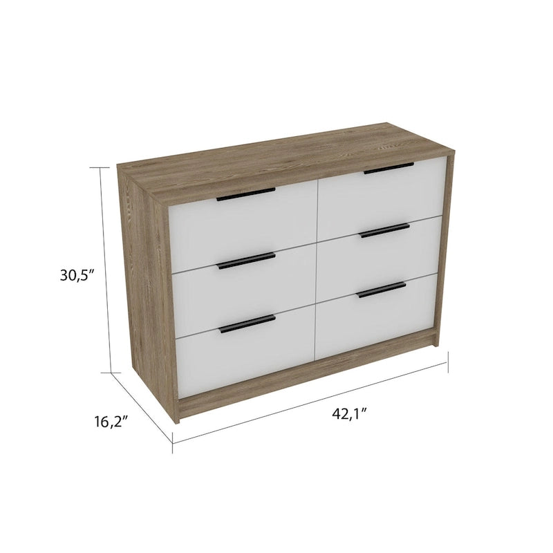 Four-Drawer Dresser with Slide-and-Pull Design