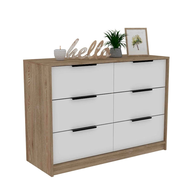 Four-Drawer Dresser with Slide-and-Pull Design