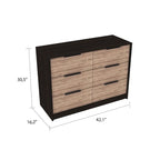Four-Drawer Dresser with Slide-and-Pull Design