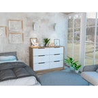 Four-Drawer Dresser with Slide-and-Pull Design