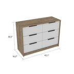 Four-Drawer Dresser with Slide-and-Pull Design