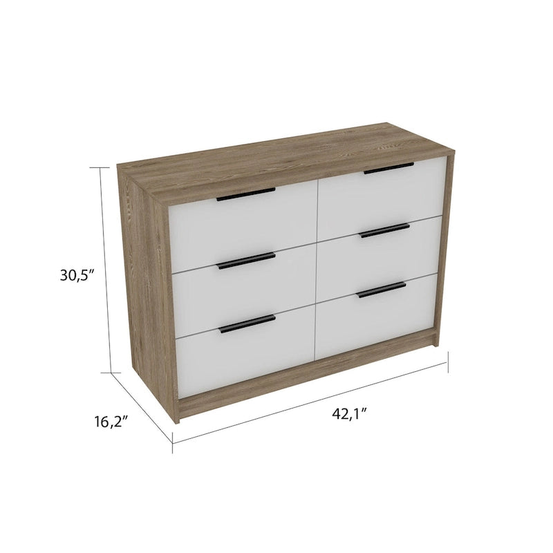 Four-Drawer Dresser with Slide-and-Pull Design