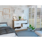 Four-Drawer Dresser with Slide-and-Pull Design