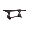 Rectangular Wood Dining Table in Rustic Espresinso