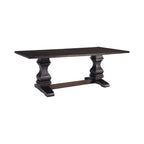 Rectangular Wood Dining Table in Rustic Espresinso