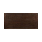 Rectangular Wood Dining Table in Rustic Espresinso