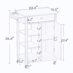 Kitchen Island Rolling Trolley Cart