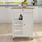 Kitchen Island Rolling Trolley Cart