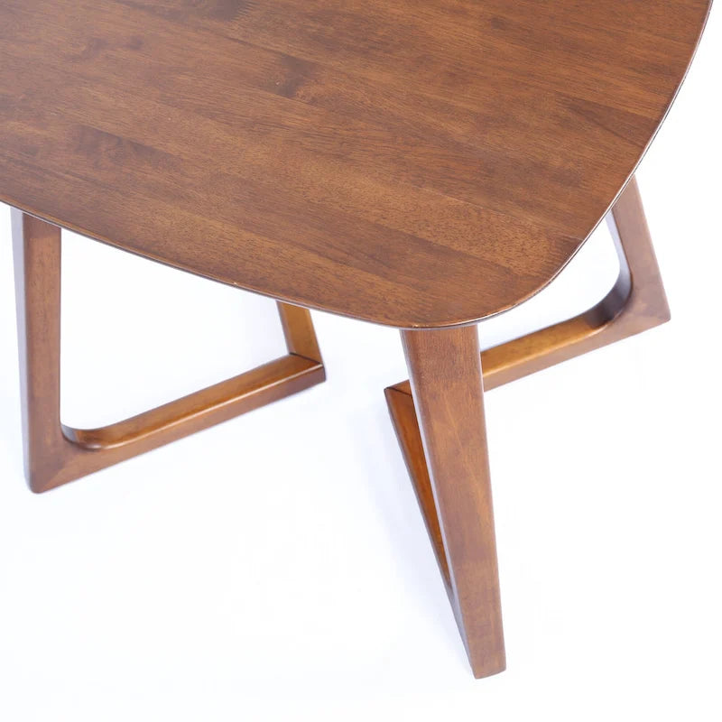 Scandinavian Rectangular Solid Wood End Table