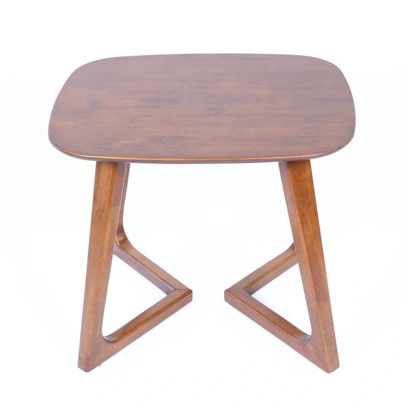 Scandinavian Rectangular Solid Wood End Table