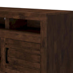 72-inch TV Stand Console for TVs up to 85-inch, No Assembly Required, Whiskey Finish