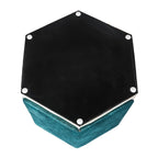 Vanity Stool Hexagon Ottoman Upholstered Footrest Footstool