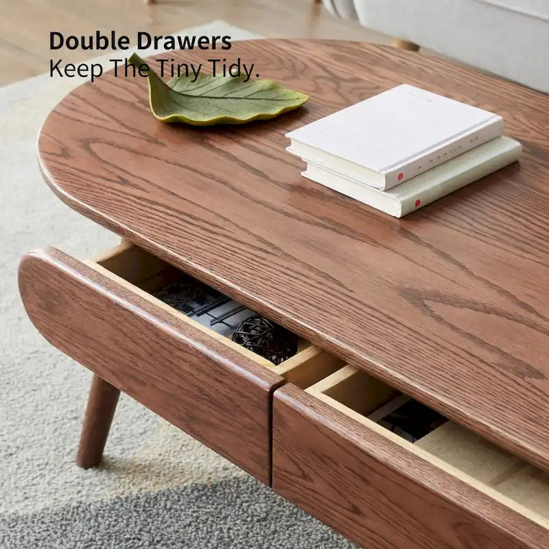 Solid Wood Top Coffee Table
