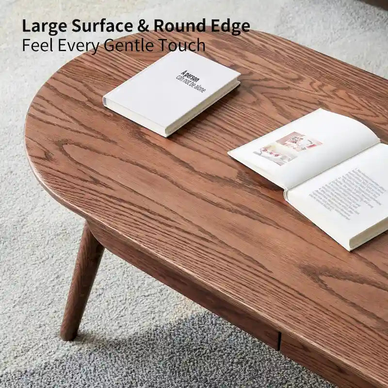 Solid Wood Top Coffee Table