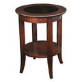 Solid Oak Round Side Table