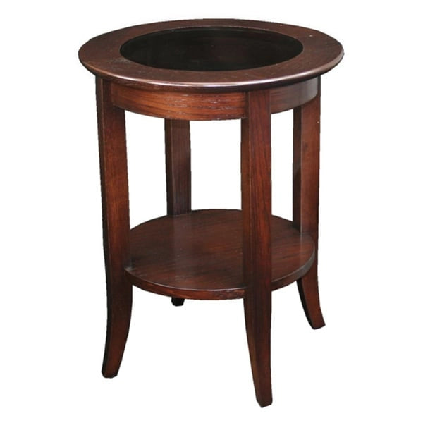 Solid Oak Round Side Table