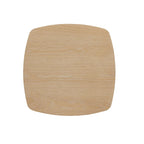 Contemporary Oak-Finished End Table with Sturdy Column Base