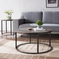 Modern Rustic Farmhouse Reclaimed Wood Round Coffee Table