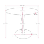 28 Round Bistro Table with Pedestal Base
