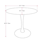 28 Round Bistro Table with Pedestal Base