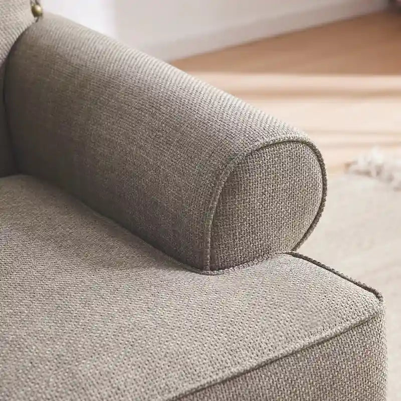 Fabric Armchair and Loveseat Set