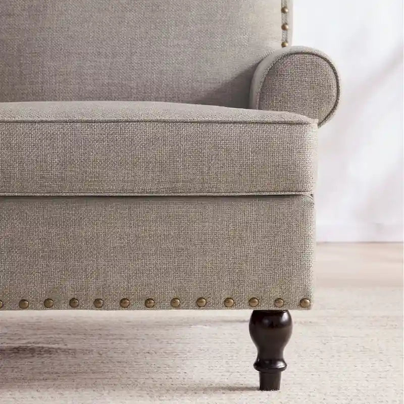 Fabric Armchair and Loveseat Set