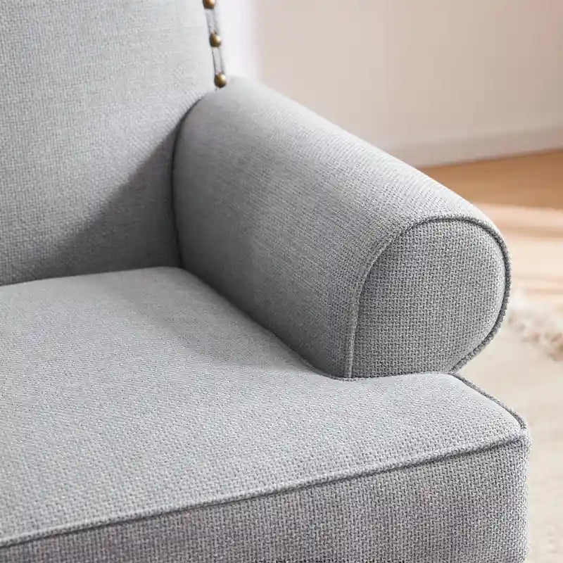 Fabric Armchair and Loveseat Set