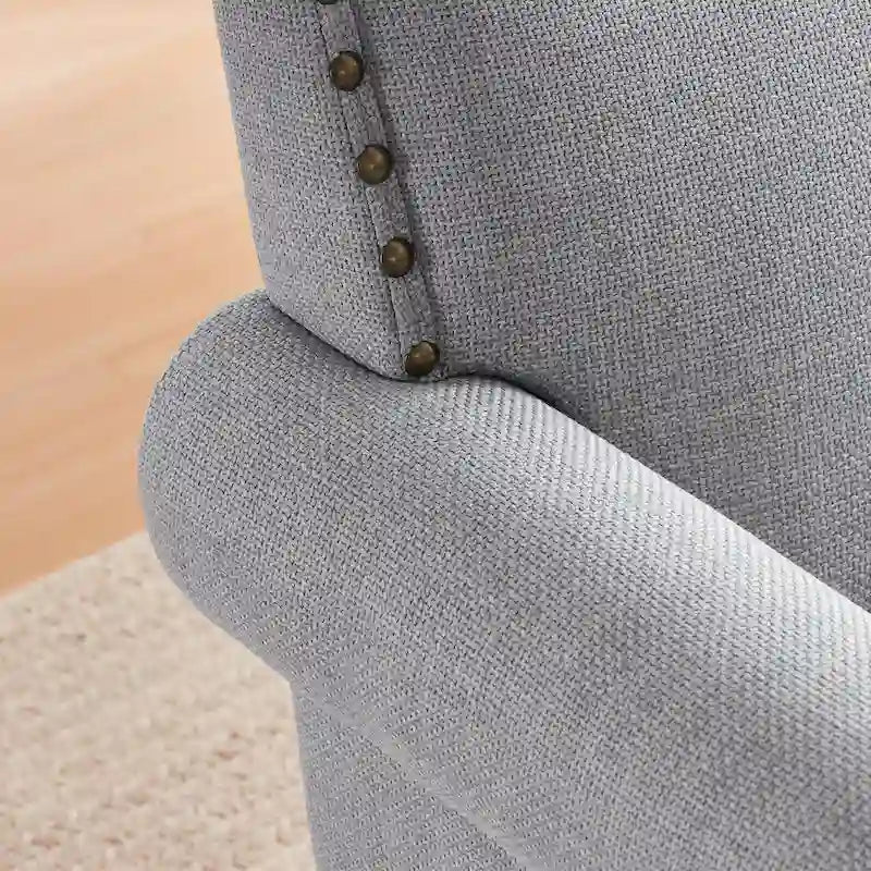 Fabric Armchair and Loveseat Set