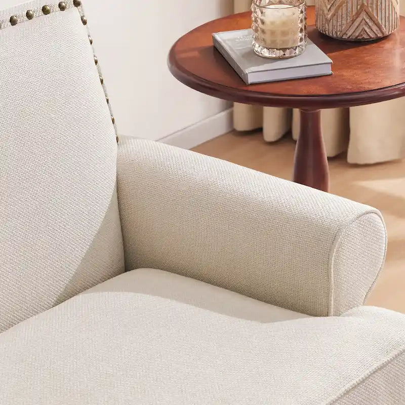 Fabric Armchair and Loveseat Set