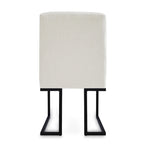 Dining Chair with Black Metal Legs (Set of 2)