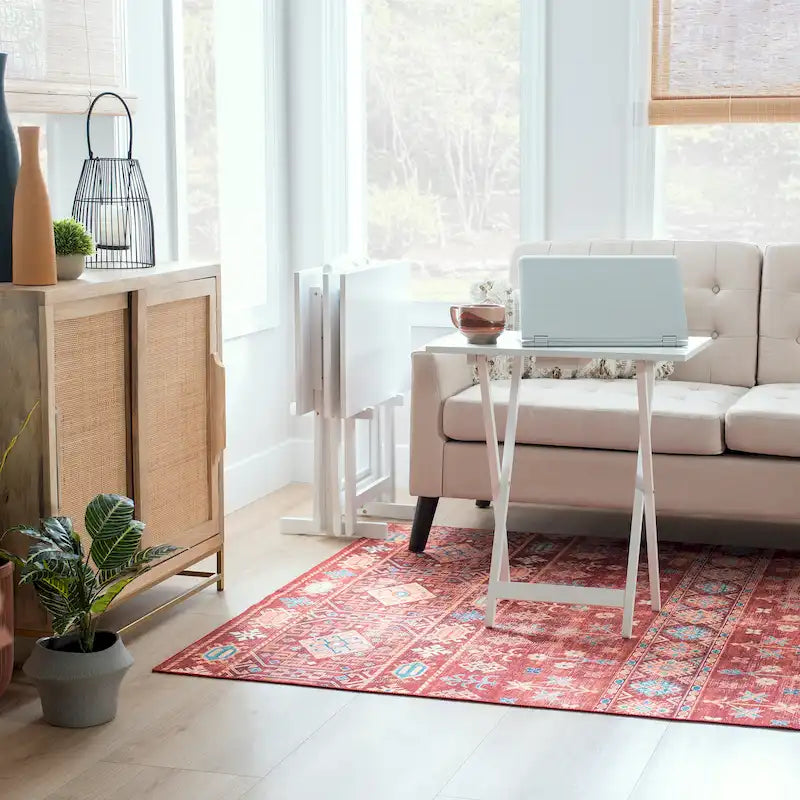 4-piece Plank-Style Tray Tables