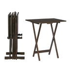 4-piece Plank-Style Tray Tables