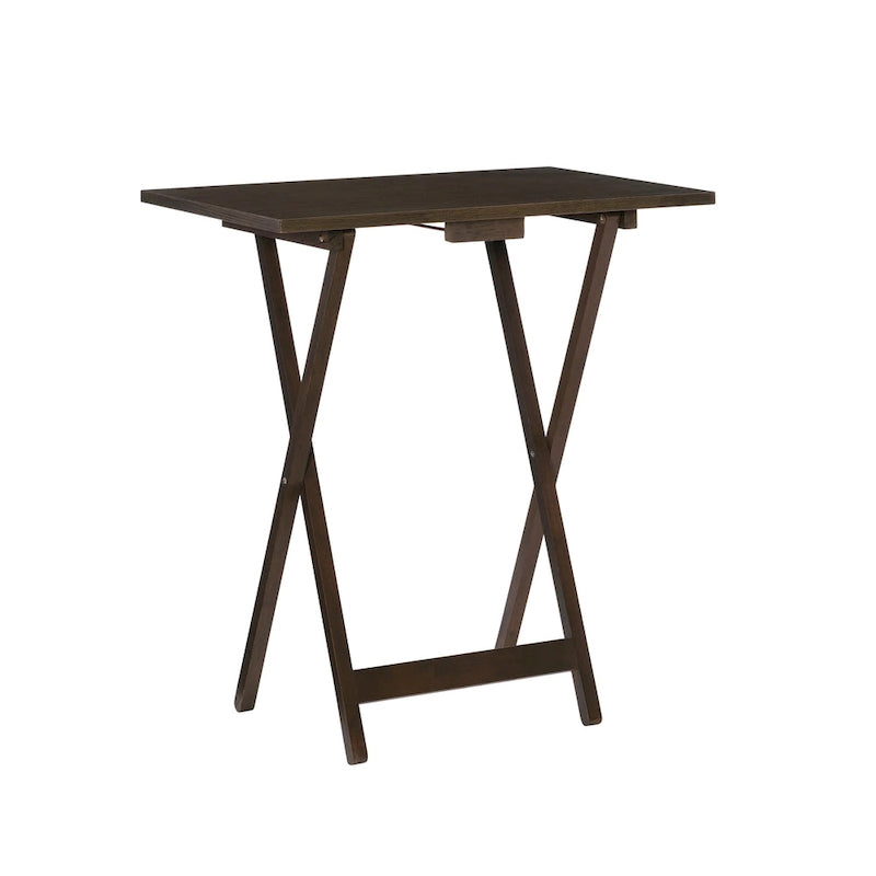4-piece Plank-Style Tray Tables