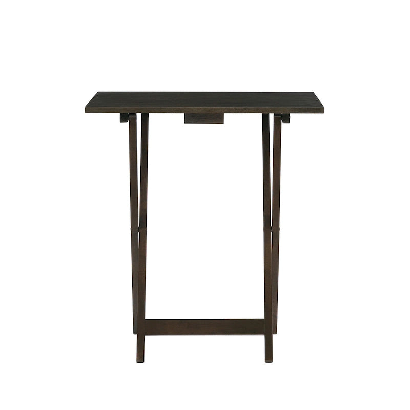 4-piece Plank-Style Tray Tables