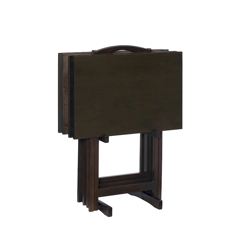 4-piece Plank-Style Tray Tables
