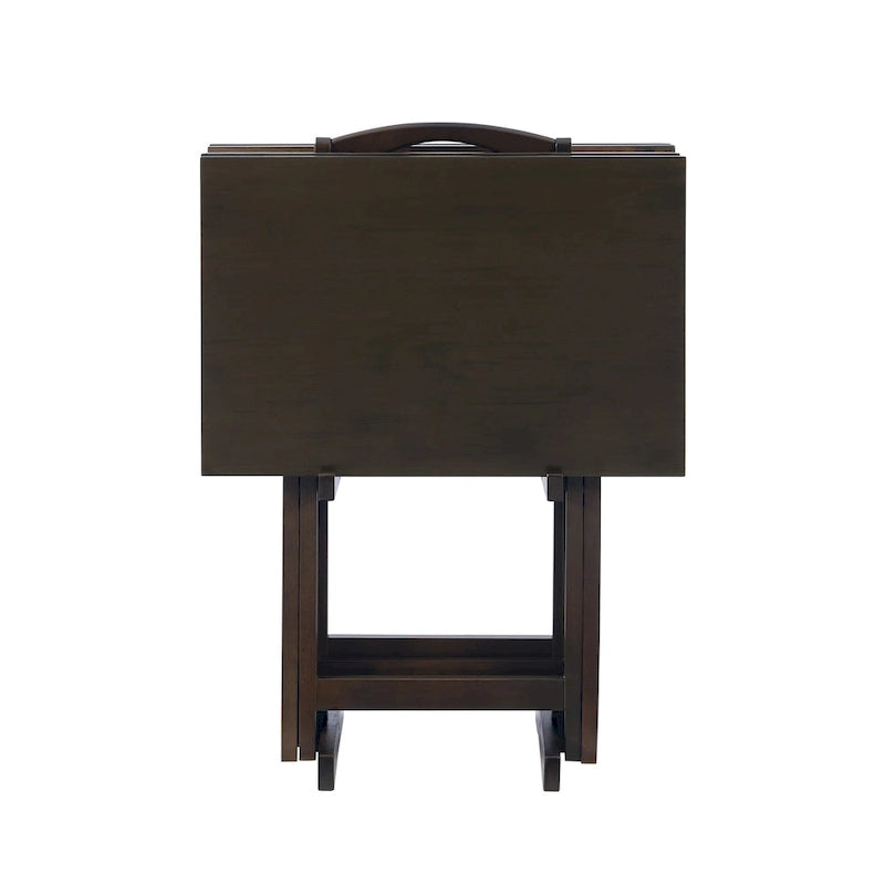 4-piece Plank-Style Tray Tables