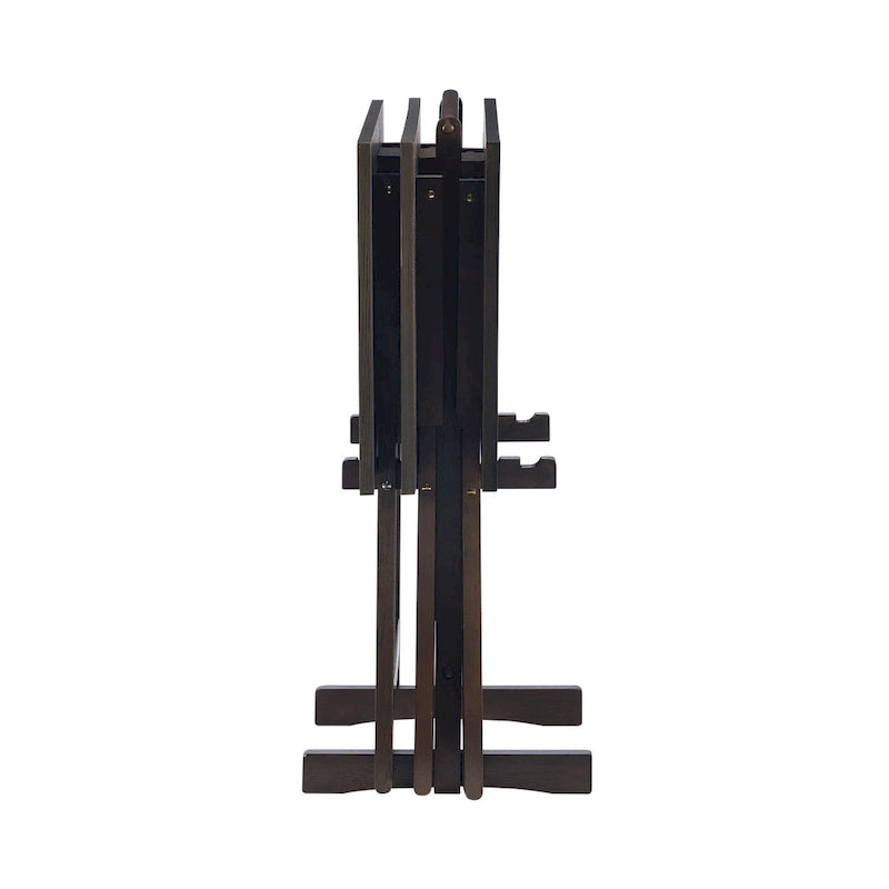 4-piece Plank-Style Tray Tables