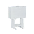 4-piece Plank-Style Tray Tables