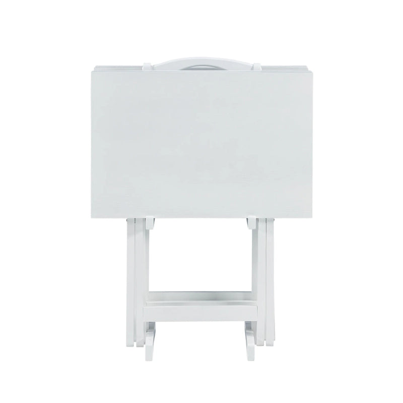 4-piece Plank-Style Tray Tables