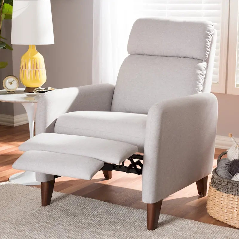 Mid-Century Fabric Recliner
