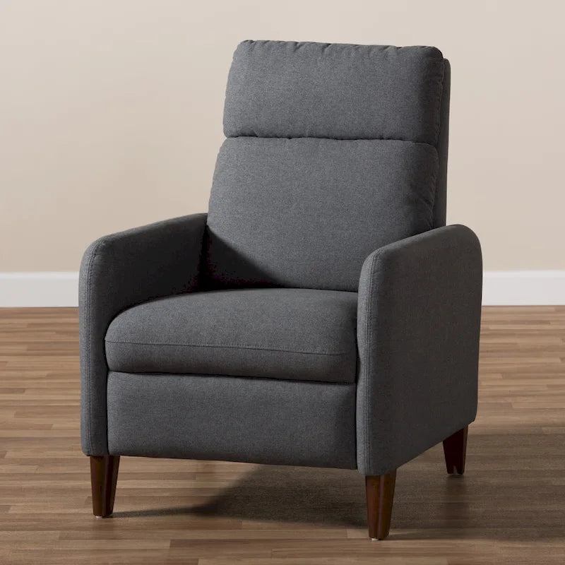 Mid-Century Fabric Recliner