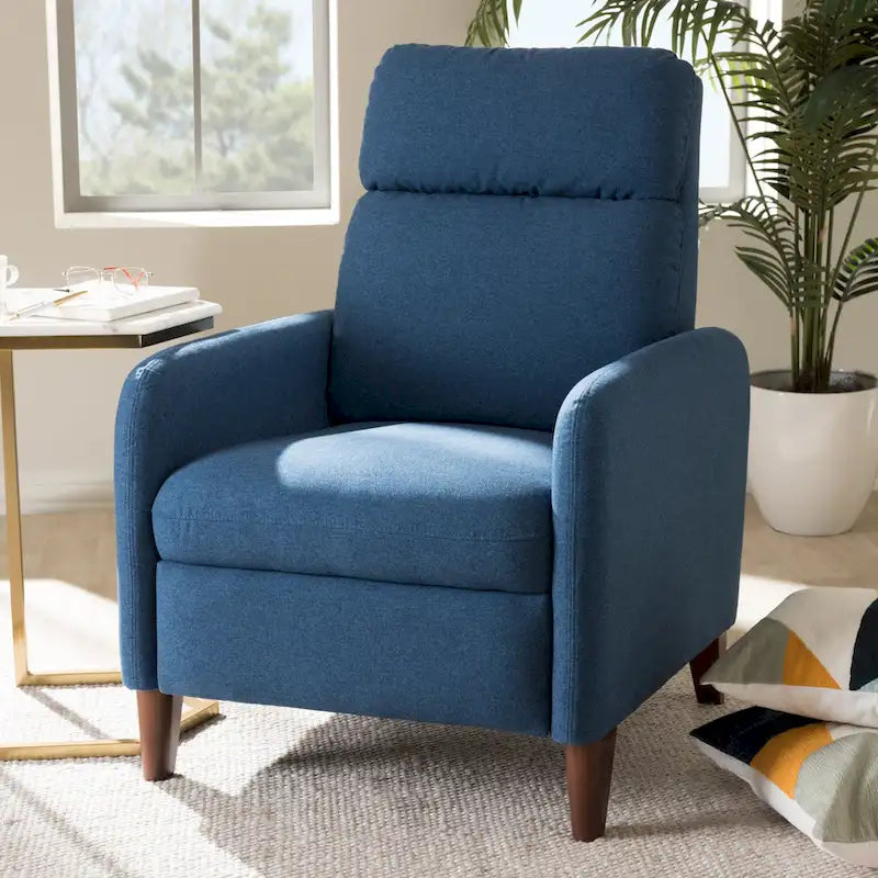 Mid-Century Fabric Recliner