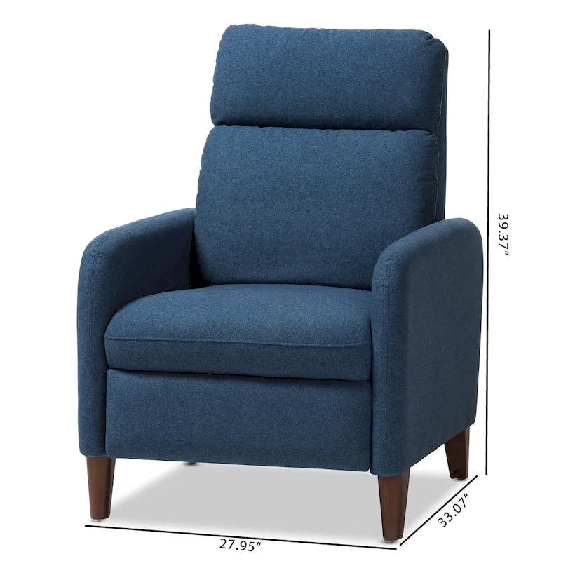 Mid-Century Fabric Recliner