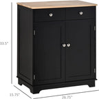 Sideboard Buffet Cabinet Kitchen Storage Cabinet - 15.75D X 26.75W X 33.5H