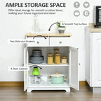 Sideboard Buffet Cabinet Kitchen Storage Cabinet - 15.75D X 26.75W X 33.5H