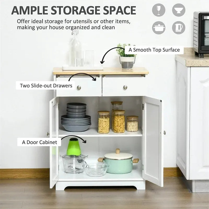 Sideboard Buffet Cabinet Kitchen Storage Cabinet - 15.75D X 26.75W X 33.5H