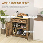 Sideboard Buffet Cabinet Kitchen Storage Cabinet - 15.75D X 26.75W X 33.5H