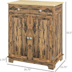 Sideboard Buffet Cabinet Kitchen Storage Cabinet - 15.75D X 26.75W X 33.5H