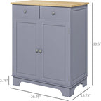 Sideboard Buffet Cabinet Kitchen Storage Cabinet - 15.75D X 26.75W X 33.5H