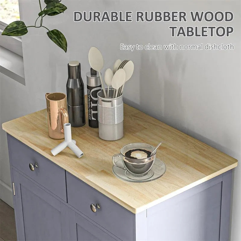 Sideboard Buffet Cabinet Kitchen Storage Cabinet - 15.75D X 26.75W X 33.5H